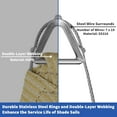 thumbnail image 3 of ColourTree Pro Ring 30' x 33' x 44.6' Brown Right Triangle Customized Size Sun Shade Sail,Commercial Grade Canopy, Reinforced Corners & Edges, 260 GSM Fabric Heavy Duty -3 Years Warranty, 3 of 9