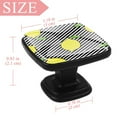 thumbnail image 4 of 4 Pcs Square Cabinet Handle Cupboard Knob Drawer Pulls Handle Lemon Drawer Knobs with Screws Furniture Decoration, 4 of 7