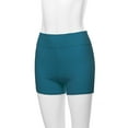 thumbnail image 5 of A2Y Women's Basic Solid Premium Cotton High Rise Bike Shorts Teal 2XL, 5 of 5