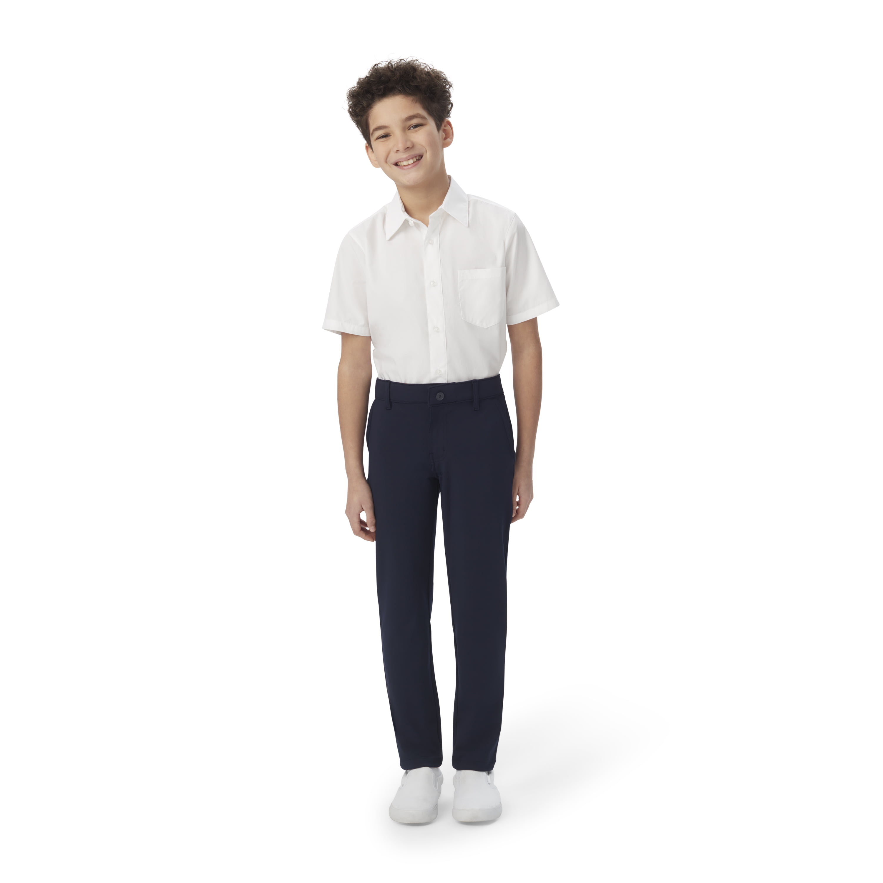 French Toast Boys Stretch Slim Fit Taper Leg Performance Pant, size 4-20