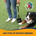 thumbnail image 3 of Arm & Hammer Dog Poop Pooper Scooper Heavy Duty Plastic Claw Scoop for Yard Pet Waste Management, Extends up to 27", Black, 3 of 7