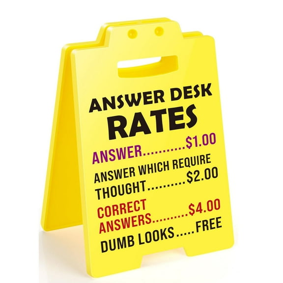 Funny Gag Office Decor - White Elephant Gifts Christmas Stocking Stuffers Xmas Fun Cubicle Accessories Decoration Plaque Desk Sign Gift for Men Woman Boss Lady Coworker Team Employee Appreciation