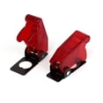 thumbnail image 2 of Unique Bargains 2pcs Red Plastic Spring Loaded Flip Cover Protection Cap for 12mm Toggle Switch, 2 of 2