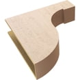 thumbnail image 6 of 8"W x 32"D x 32"H Thin Del Monte Rough Cedar Woodgrain TimberThane Corbel, Primed Tan, 6 of 6