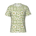 thumbnail image 4 of Qekee Daisies Flowers Classic Fit T-Shirt Men's Shirt Men's Tight Short Sleeves for Exercise, Running, Mountaineering - Daisies Flowers, 4 of 9