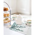 thumbnail image 4 of Teal Ombre Botanical Kitchen Dish Towels for Drying Dishes Set of 4, Watercolor Pastoral Leaf Waffle Weave Microfiber Hand Tea Bathroom Towels Quick Dry & Absorbent Towel 12x12, 4 of 7