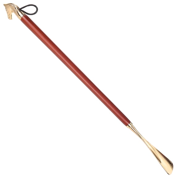 OATIPHO Portable Brown Shoe Horn with Smooth Edges for Comfortable Shoes Wearing
