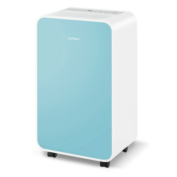 Costway Dehumidifier for Home Basement 32 Pints/Day 3 Modes Portable up to 2500 Sq. Ft Blue