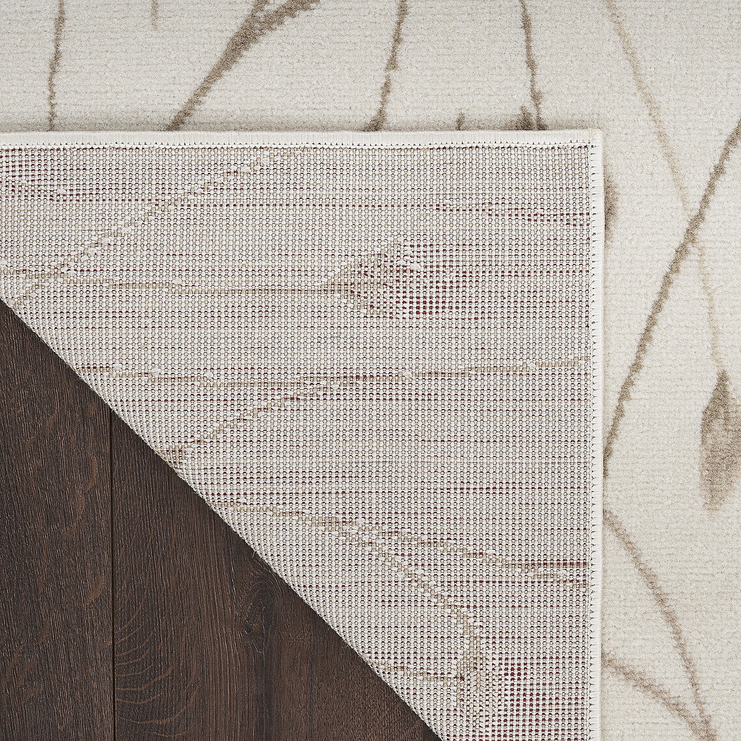 Nourison Grafix Floral Ivory Beige 5'3" x 7'3" Area Rug (5x7)