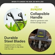 Sun Joe 12-Amp Corded Electric Garden Tiller and Soil Cultivator Machine for Yard, 16-Inch