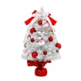 thumbnail image 2 of Fiudx Mini Árbol de Navidad Artificial Blanco con Luces Led, Decoración de Mesa para El Hogar o La Oficina, Decoración Navideña, Accesorios de Bricolaje, Tamaño 45 X 25 X 25 Cm., 2 of 6