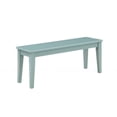 thumbnail image 1 of Bray 44 Inch Modern Rectangular Dining Bench Tapered Legs Teal Blue, 1 of 3