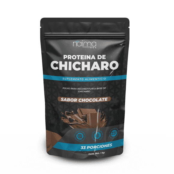 Proteína Aislada de Chícharo 1kg Vegana Libre de Gluten Sabor Chocolate multicolor 1 kg