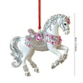 thumbnail image 2 of Horse Christmas Ornaments 2025, Western & Equestrian Theme Acrylic Horse Decorations,Vintage Farm Animal Hanging Ornaments for Xmas Tree,Home Decor, for Horse-Lovers, 2 of 3