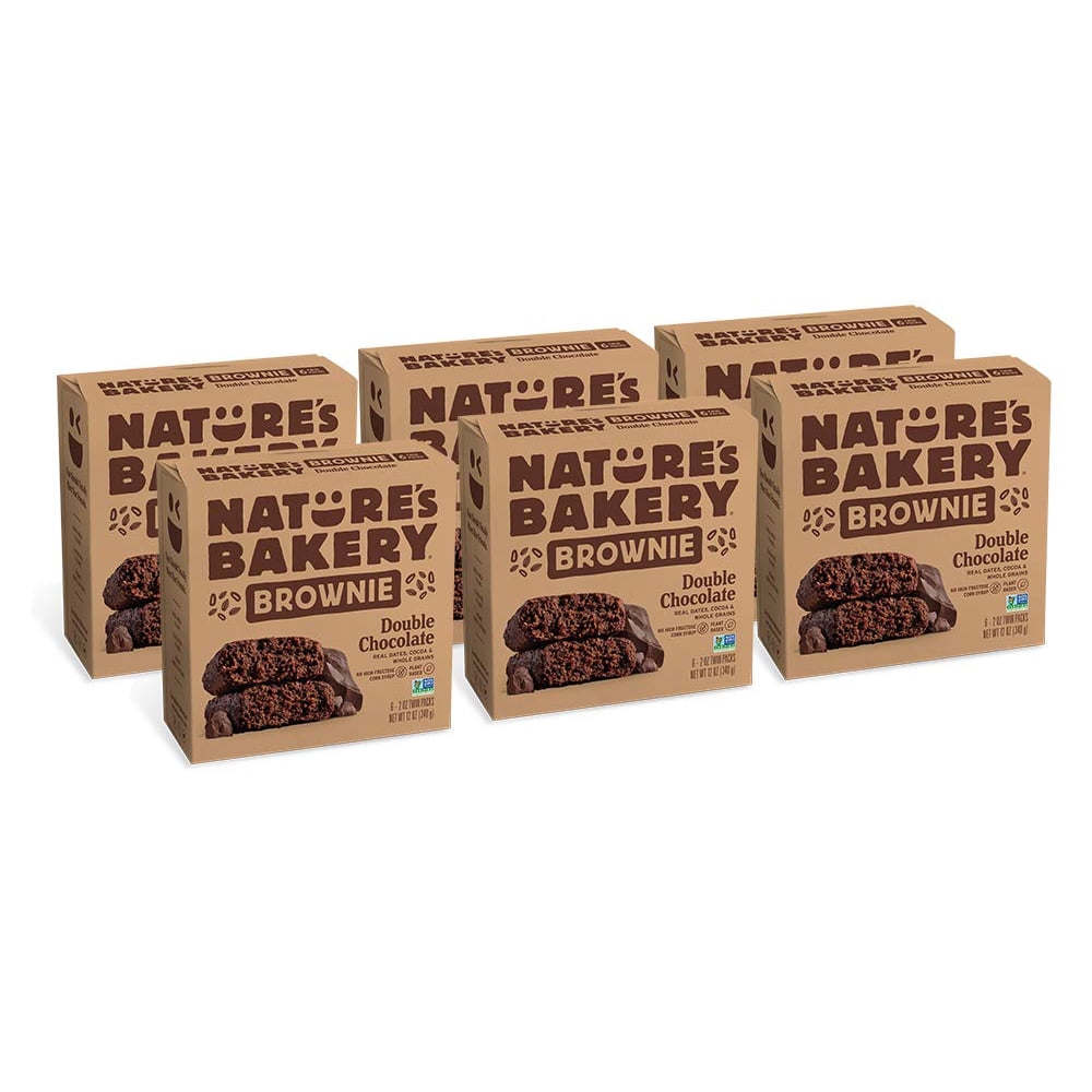 Nature’s Bakery Whole Wheat Fig Bars, Double Chocolate Brownie, Real