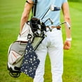 thumbnail image 5 of Lsque Daisies Flowers Premium Golf Towel - Ultra Absorbent and Quick Drying Microfiber Towel with Carabiner - Gift for Men -24" X 16", 5 of 8
