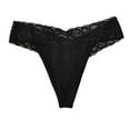 thumbnail image 3 of Women's Low Waist Lace Briefs Solid Color Crotch Underwear Panties B Bustier Lane Swim 26 Womens Underwear Bikini Lace Boy Shorts Underwear for Women Pack plus Size Underwear for Leggings Women, 3 of 3