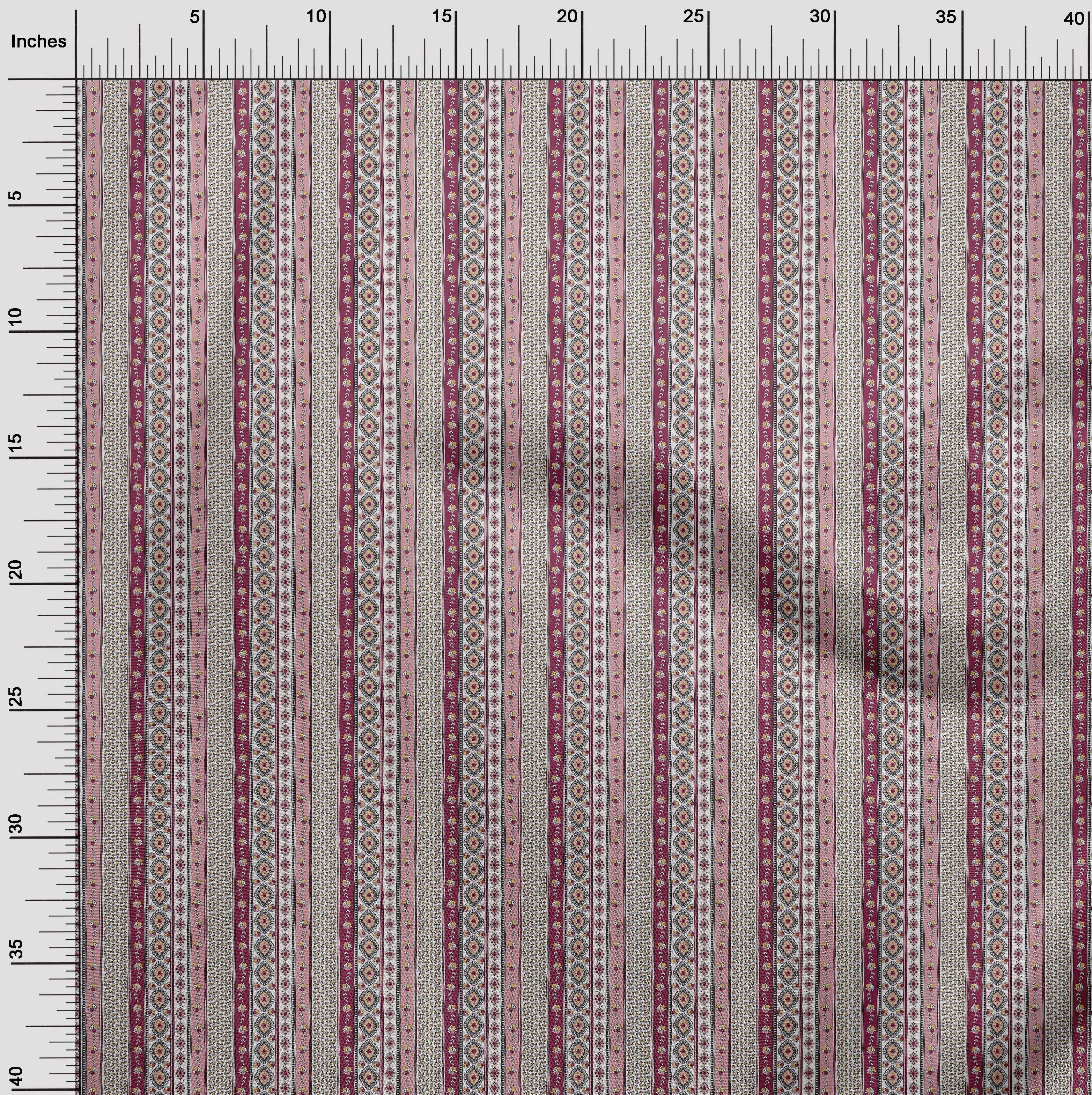 oneOone Cotton Poplin Twill Dark Magenta Fabric Words Of Wisdom For The Happy Couple Advice Card Floral Border Quilting Supplies Print Sewing Fabric By The Yard 56 Inch Wide