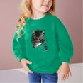 thumbnail image 2 of Teen Girls Sweatshirt Pullover Cute Printed Long Sleeves Sweatshirts Casual Crew Neck Fall Winter Pullover Tops Clothes Casual Comfy Fleece Jumper School Warm Girl Coat, 2 of 5