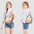 thumbnail image 2 of Sac à Dos à Bandoulière Gâteau et Beigne – Sac d'Épaule au Design de Délicieux Dessert, Sac de Jour à la Mode et Résistant à l'Eau, 2 of 4