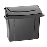 Alpine Industries Black Durable Plastic Sanitary Napkin Receptacle 2 Pack