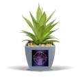 thumbnail image 1 of Crystal Universe Sky Fantasy Star Fake Pineapple Flower Pot Vase Mini Decor, 1 of 3