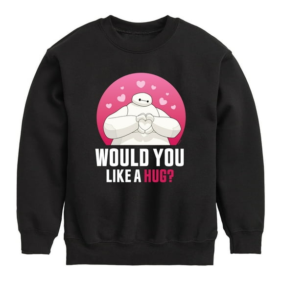 Big Hero 6 - Baymax Like A Hug - Youth Crewneck Fleece Sweatshirt