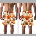 thumbnail image 3 of luoweisi Men's Beach Shorts Quick Dry Swim Trunks with Mesh Lining Maple Leaf Pumpkin XL, 3 of 5