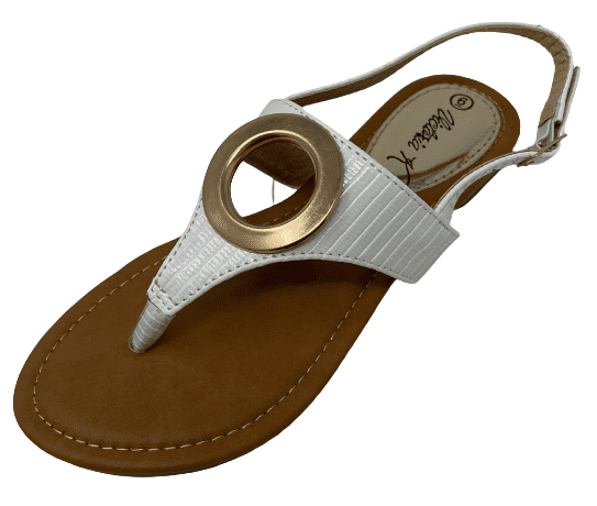 Victoria K Women's Gold Ring Sandals