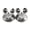 Silver_8mm, variant on Vintage Smiling Cats Earrings For Cartilage Piercing Stretching Expander Fashion Body Piercing Jewelry