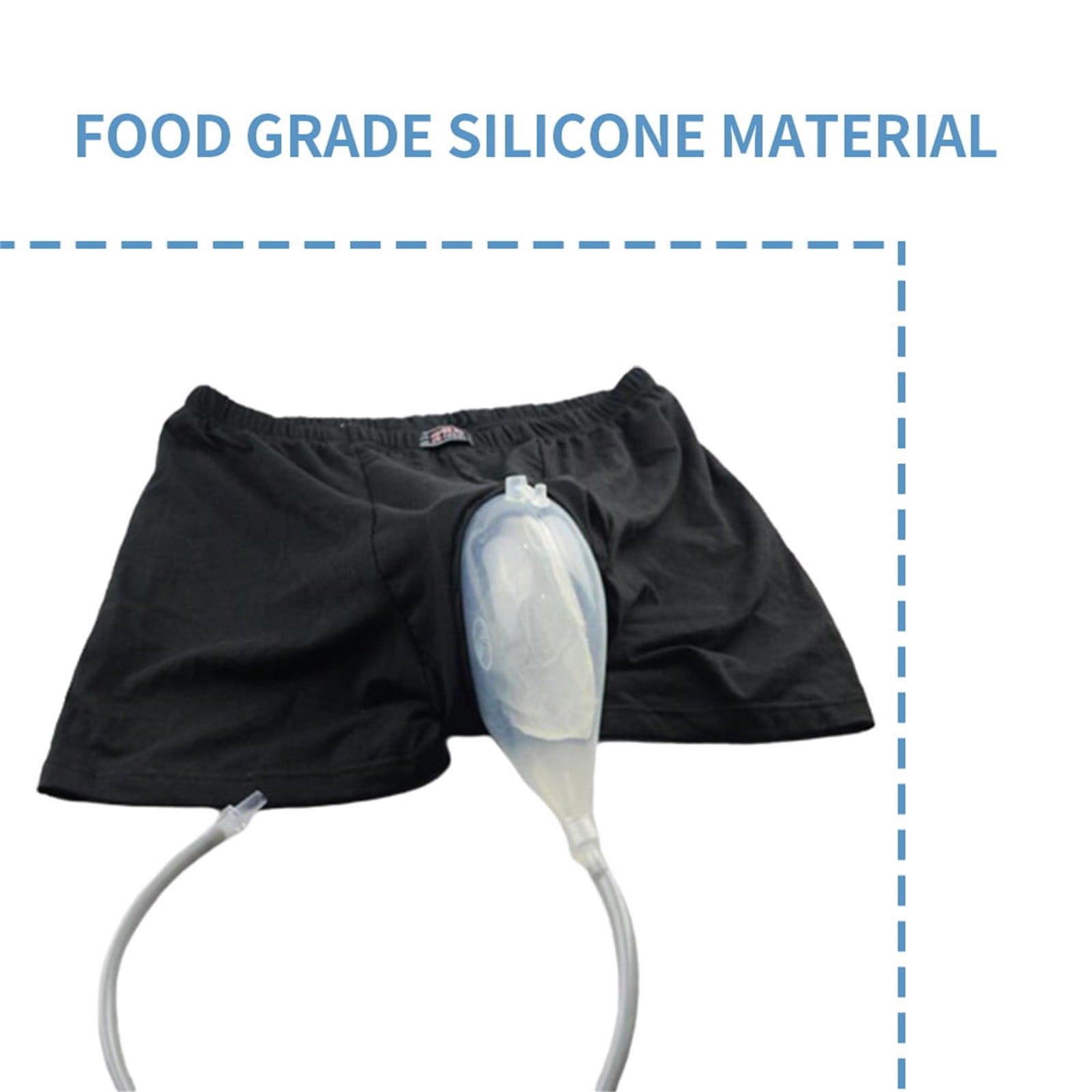 KXBDSFY Clearance! Reusable Men Funnel Catheter Bag Set Wearable Shorts for Men Urinal System with Collection Bag Portable Leak Proof Leg Pee Catheter Holder for Elder Rubbish Bags