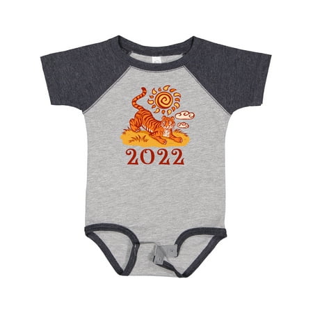

Inktastic 2022 Chinese New Year Tiger Gift Baby Boy or Baby Girl Bodysuit