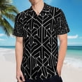 thumbnail image 5 of High Quality Hawaiian Shirts for Men Short Sleeve Aloha Beach Shirt Floral Summer Casual Button Down Shirts Blouses IPLRWT, 5 of 7