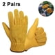 thumbnail image 2 of Gardening Gloves Men Women Thorn Proof Rose Gloves Waterproof Outdoor Work Gloves Leather Gloves (two Pairs), 2 of 5