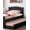 Black, variant on XIZE Twin Size Bed with Trundle and Slats, Dark Cherry Pine Plywood