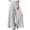 Gray, variant on JINMGG Summer Fall Womens Pants Plus Size Women Fashion Casual Solid Color Pocket Fold Loose Full Length Pants