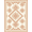 Beige Ivory Terracotta, Pattern 4, variant on ODIKA Beige Boho Interlocking Border Mirrored Tonal Contrast Neutral Pet Friendly & Kids Safe Bedside for Bedroom, Nursery, RV