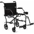 thumbnail image 2 of Ultra Lightweight Transport Wheelchair for Adults  Foldable  Seat Width      Upholstery, 2 of 2