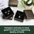 thumbnail image 6 of Dawhud Direct Small Jewelry Box - 6-Pack Cardboard Small Gift Boxes with Lids and Black Cushion - Ideal for Earrings, Bracelets, and Necklaces - Jewelry Packaging Boxes - 3.5 x 3.5 x 1-Inch (Bronze), 6 of 6