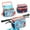 Blue Orange, variant on AYAOQIANG Kids Bike Basket,Front Handlebar Bag for Kids Girls Bikes, Transparent Bike Basket with Zipper for Child Tricycle Bicycle