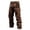 c-234Coffee920, variant on PIMSSY Men Pants Corduroy Cargo Pants For Relaxed Fit Casual Work Trousers With Multiple Pockets Comfortable Streetwear Male Breathable Solid Color Slacks