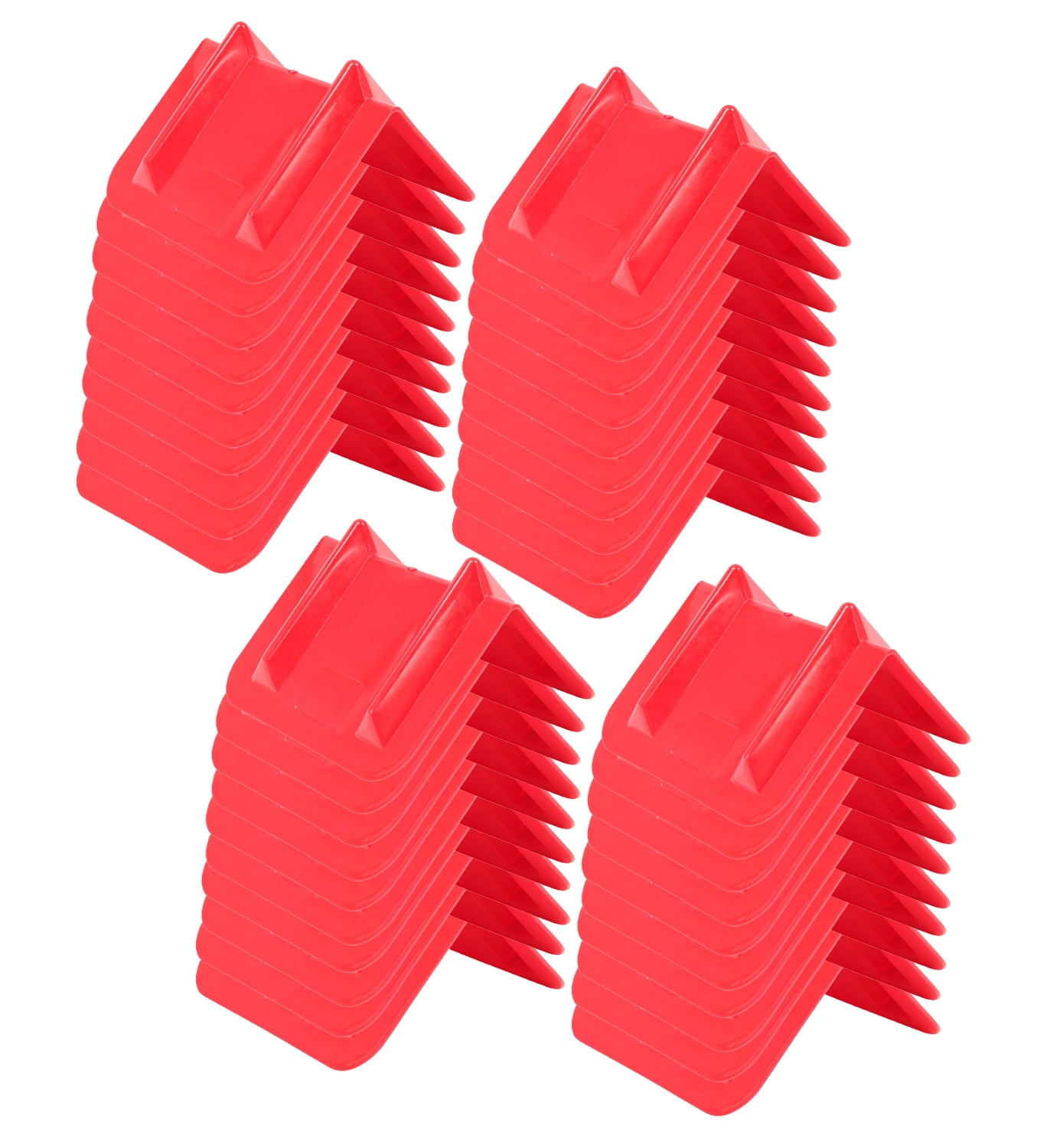 (50 Pack) V Edge Protectors Flatbed, 8" x 12", Red Vee Shaped