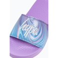 thumbnail image 5 of Hype - Chanclas Marble Slip-on Diseño Escritura para Niños/Niñas (Morado, Cerceta), 5 of 5