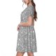 thumbnail image 2 of Balery GlitterSilver Vestidos sueltos de manga corta para mujer, vestidos de verano 2025, vestidos casuales de corte A con vuelo., 2 of 6