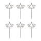 thumbnail image 1 of Princess Cupcake Toppers Shine Embellishment Reutilizable Mosaico Proceso frágil para Graduación Boda Inauguración Postre Booth Props Plata Gloria Primeros de la magdalena, 1 of 9