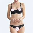thumbnail image 5 of Xihbxyly Sexy Lingerie for Women, Women's French Sexy Gathering Large Size Bra Set Ultra-thin Big Breasts Shows Small Collection, 5 of 7