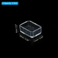 thumbnail image 2 of Uxcell 0.5ml Watercolor Pans, 100 Pack Empty Half Pans Plastic Watercolor Tins for Watercolor Oils Style 2, Clear, 2 of 7