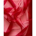 thumbnail image 5 of Sheer Organza Fabric by the Yard for Sewing Fashion Wedding Dress DIY Event Decorations, 60’’ Wide Sparkle Silky Crystal Organza Fabric (Red, 3 Yard), 5 of 5