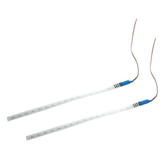 2X 32 LED Running Light Scanner 30 cm Strip Decoration Blue Car 12V