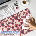 thumbnail image 4 of Long Mouse Pads for Desk,Pioneer Flower Floral Print Pattern Desk Mats on Top Of Desks, Desk Mouse Pad Extra Large with 3mm Non-Slip Base and Stitched Edge for Gaming,Office,Work,Home 31.5"x15.7", 4 of 6